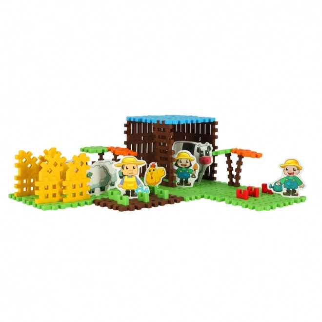 Bouwblokken Mini Waffle - Boerderij Grote blisterset
