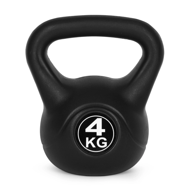 Kettlebell voor oefeningen zwart- 4kg