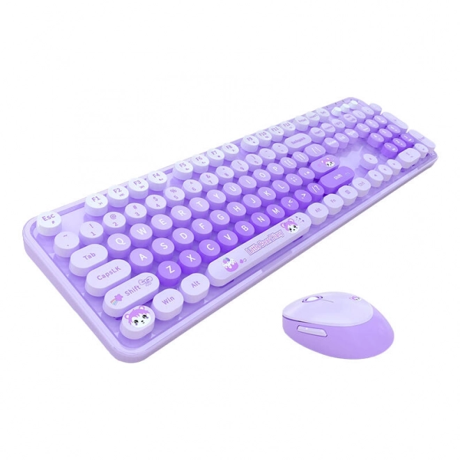 Ensemble sans fil clavier et souris MOFII Candy – Fialová