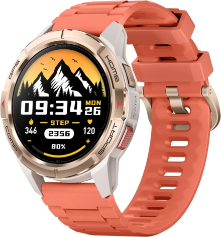 Mibro GS Active smartwatch with AMOLED and GPS, gold