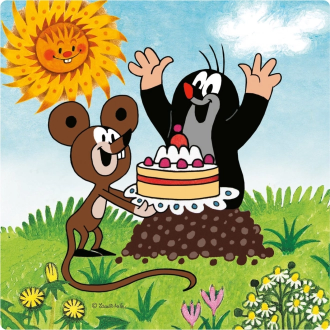 Dino Baby Puzzle Little Mole on the Meadow 3-in-1