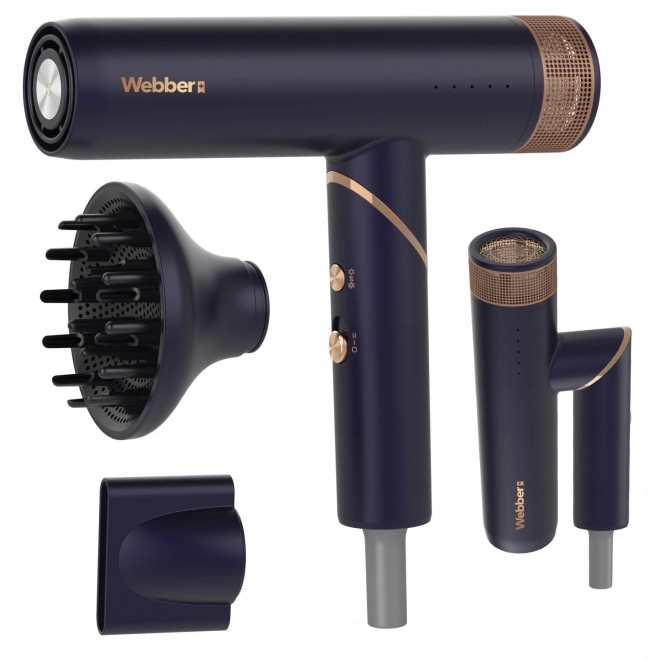 Föhn voor haar 2in1 met ionisatie en regeling STELLA WEBBER