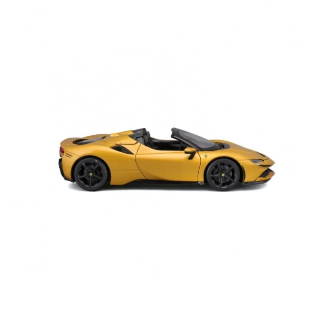 Bburago Ferrari SF90 Spider op schaal 1:18 - geel