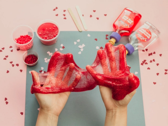 Tuban creatieve sensorische set Slime - Aardbei XL