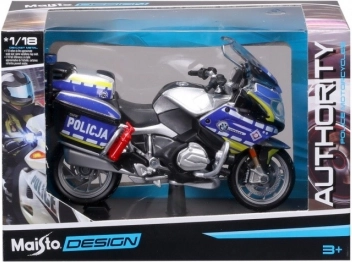 Metallmodell eines polnischen Polizeimotorrads 1/18