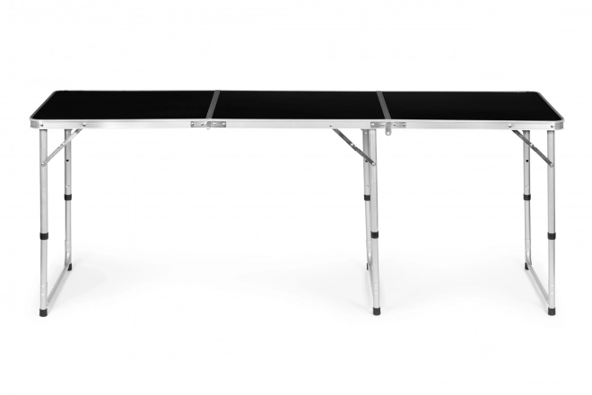 Tourist table folding camping table black top 180 x 60 cm