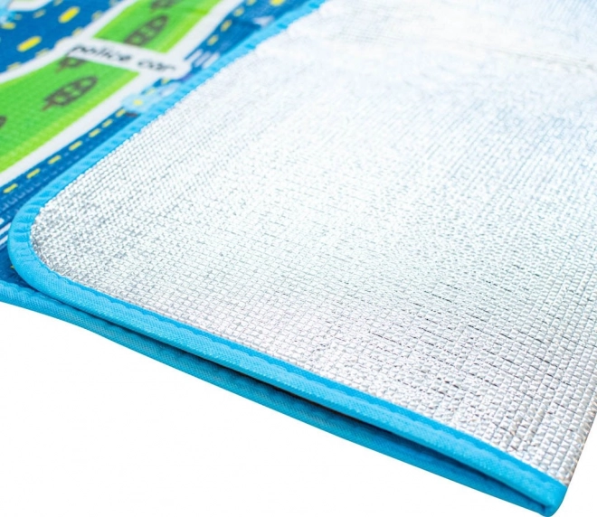 Opvouwbare kinder speelmat met straatmotief 160 x 130 cm