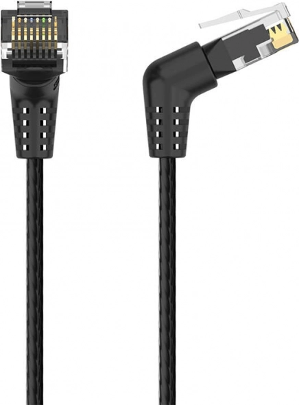 Vention UTP Cat6 netwerk­kabel RJ45 met draaibare 90°-connector, 5 m, zwart