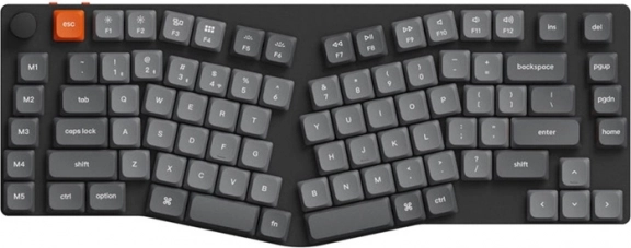 Clavier sans fil à profil bas Keychron K15 Max avec LED et interrupteurs rouges