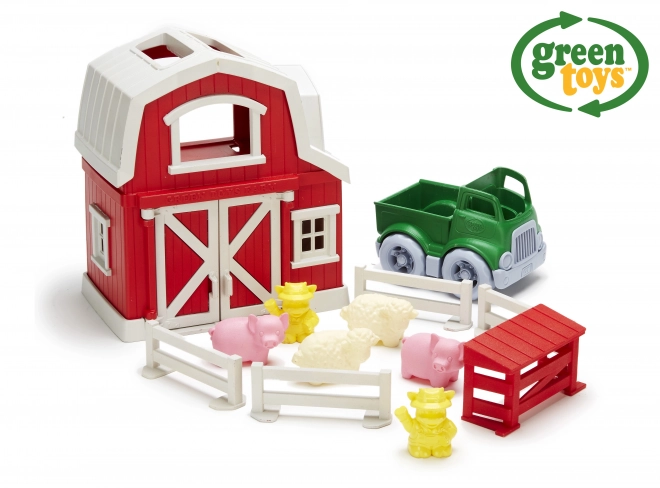 Boerderij met schuur en dieren GreenToys