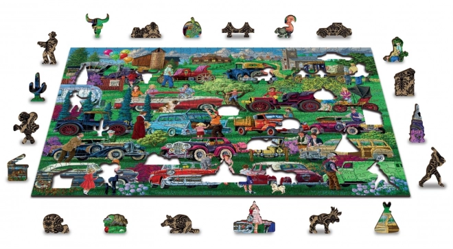 Houten puzzel WOODEN CITY Veteranen 2v1