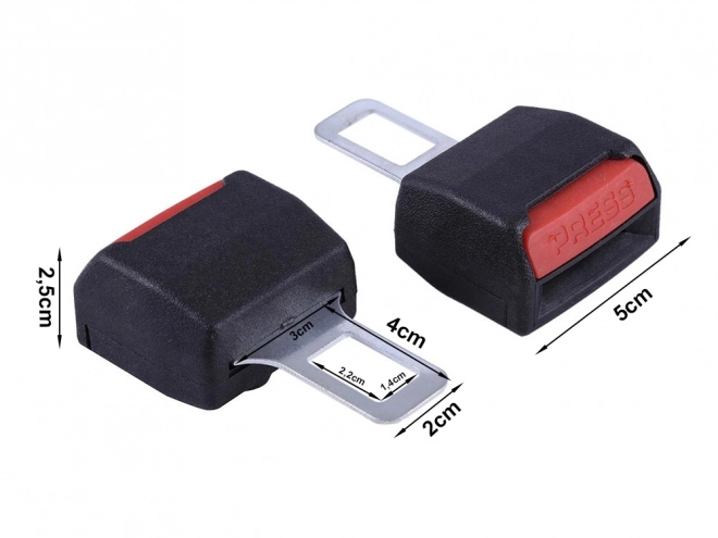 Universal Seat Belt Buckle Extender Set