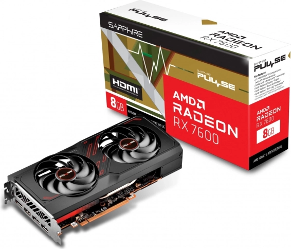 Grafikkarte Radeon RX 7600 Gaming OC 8G GDDR6 128bit 3DP/HDMI