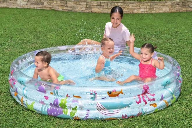 Colorful Inflatable Children's Pool 183x33cm
