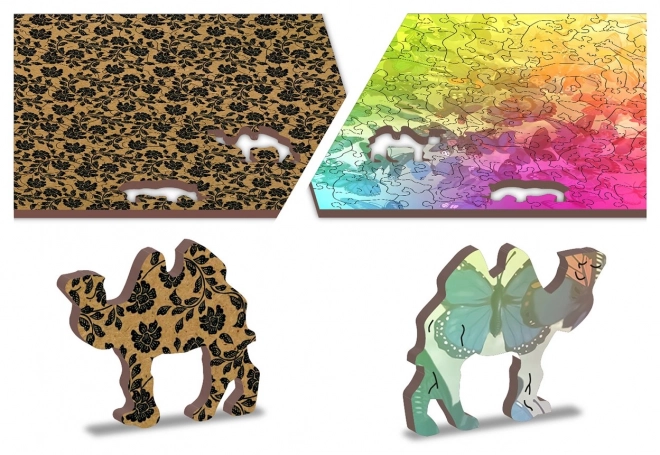 Houten puzzel Vlinderdroom 2v1