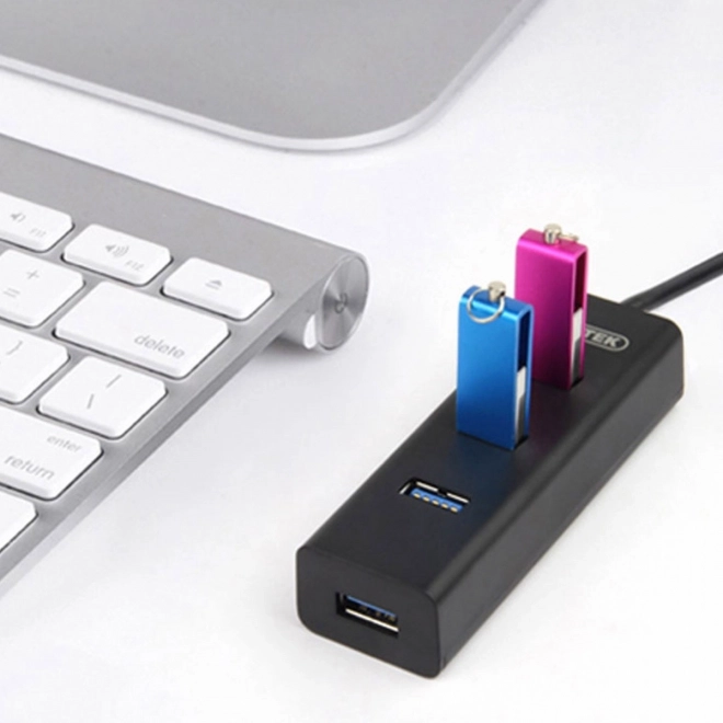 Splitter 4x USB 3.0; BC1,2; ZWART