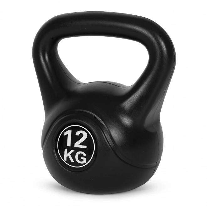 Kettlebell voor oefening zwart - 12kg