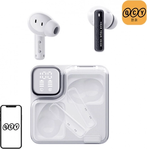 Écouteurs sans fil TWS QCY MeloBuds Neo T31 blancs