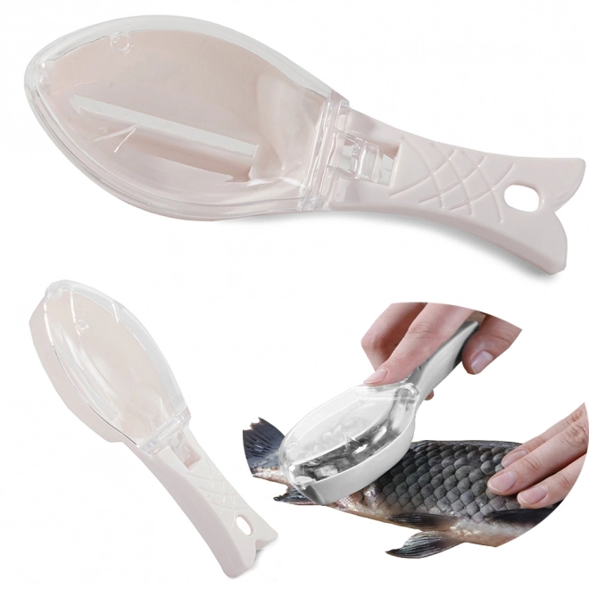 Fischschuppen Schaber mit Behälter