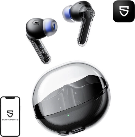 Écouteurs sans fil Soundpeats Clear noir