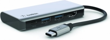 USB‑C 4‑in‑1 Multiport‑Adapter mit 4K‑HDMI und 100‑W‑Stromversorgung