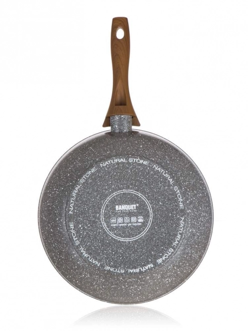 WOK-pan 28 cm NATUURLIJKE STEEN