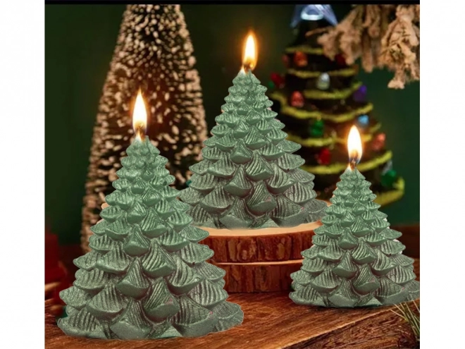 Kerstkaars in de vorm van een boom