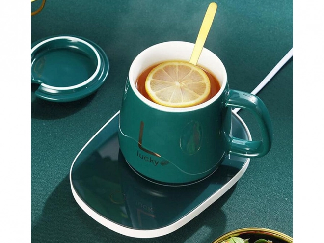 Elektrische kopjesverwarmer voor koffie en thee 16W, LED waterdicht paneel