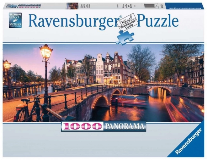 Puzzel Panorama van Amsterdam 1000 stukjes
