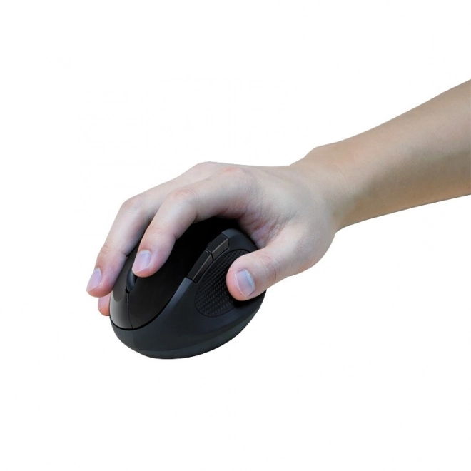 Ergonomische draadloze optische muis 2.4GHz 1600dpi zwart