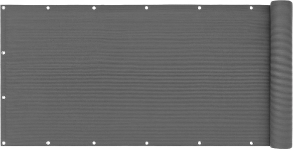 Balkon afscherming met bevestiging 100x700 cm Beschermend net Grijs MultiGarden