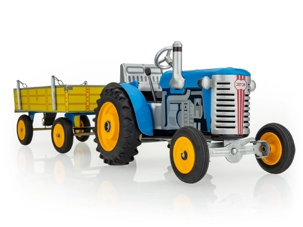 Tractor Zetor met Blauwe Aanhanger