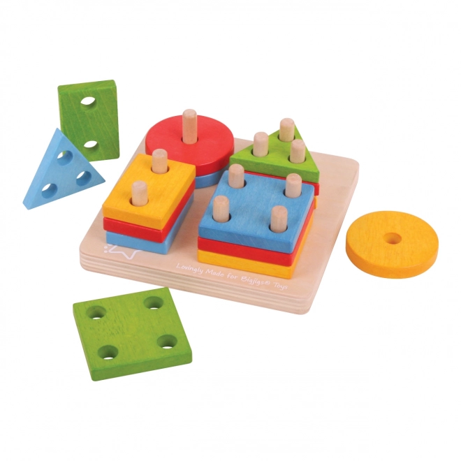 Assemblage de formes colorées Bigjigs Baby