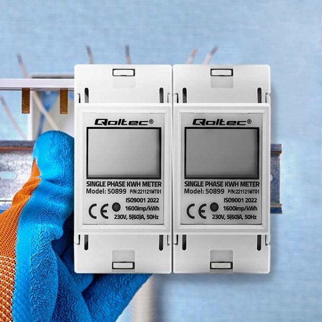 Enfase elektronische elektriciteitsmeter | DIN rail | 230V | LCD | 2P