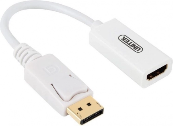 UNITEK DisplayPort to HDMI 4K adapter, white