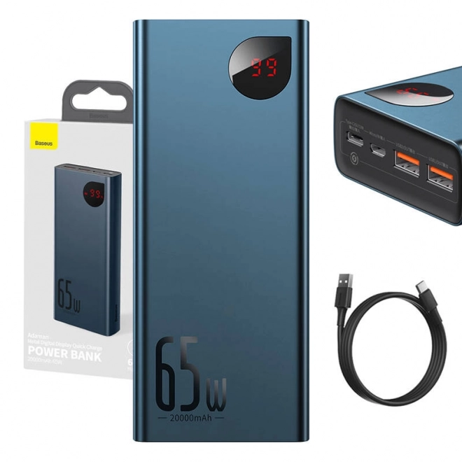 Powerbank Baseus Adaman Metaal 20000mAh