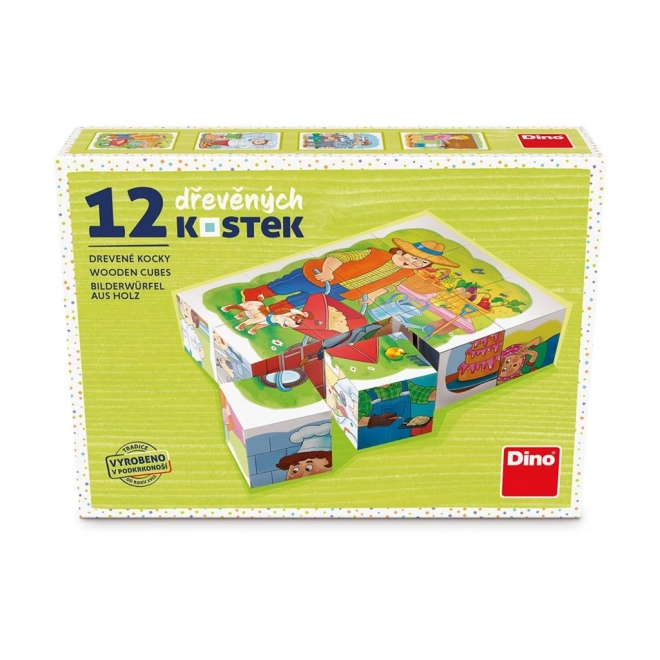Dino educatieve blokken Beroepen - set van 12 blokken