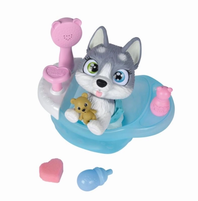 Husky Dog Pamper Petz in the Bath