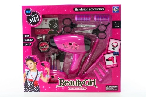Schoonheidset met kinderföhn