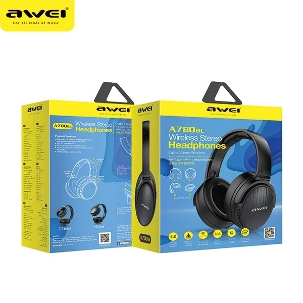 Drahtlose Bluetooth-Kopfhörer schwarz