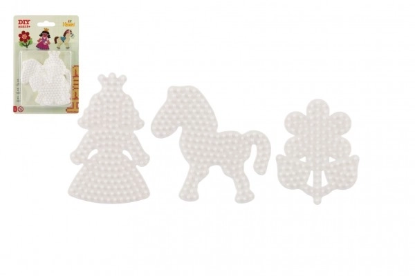 Stiftplatten für Schmelzperlen Hama in Form von Blume, Pferd und Prinzessin