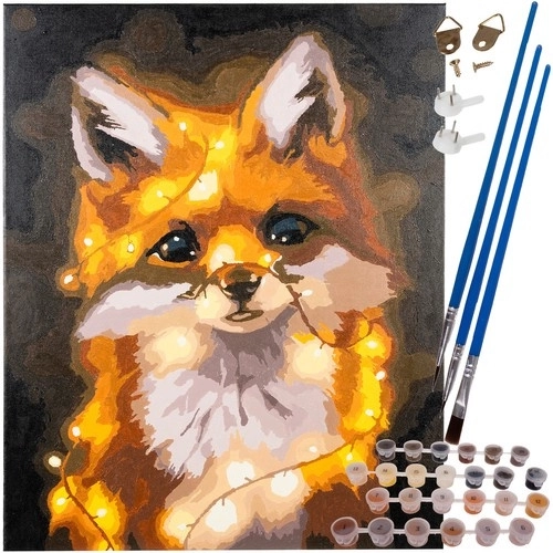Peinture par numéros 40 × 50 cm – renard MAALOE