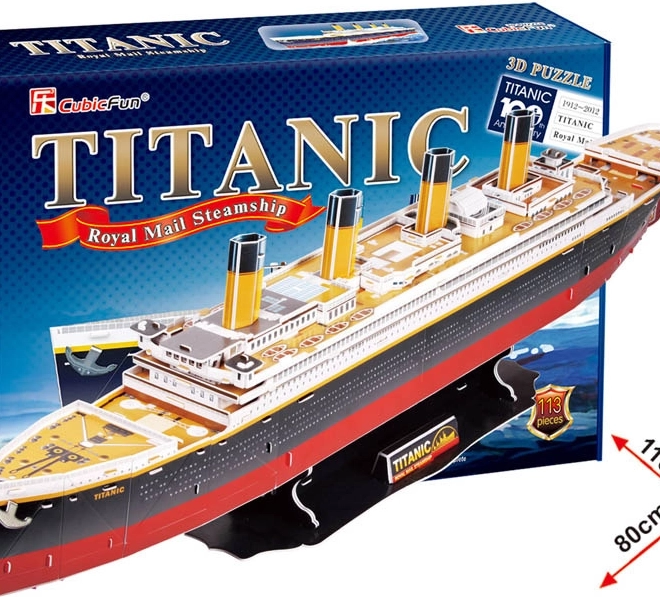 CubicFun 3D Puzzle Titanic – large model, 113 pieces