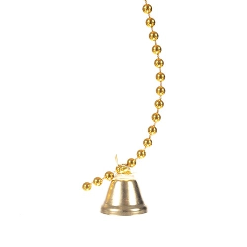 Klimmende Nikolaas op gouden touw - kerstdecoratie
