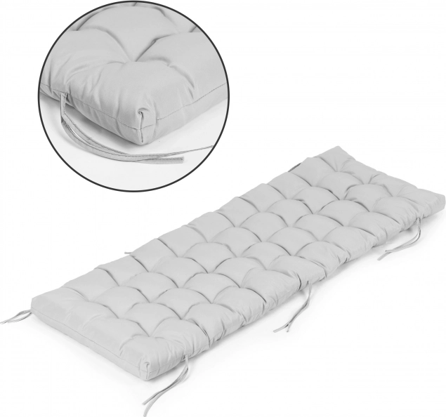 Polster für Gartenliege und Sessel, grau 145 × 52 cm MODERNHOME