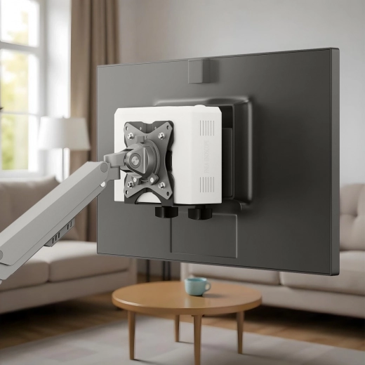 VESA mounting behind monitor or on wall