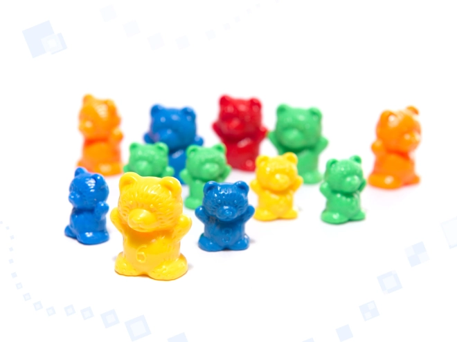 Oursons colorés pour compter et trier