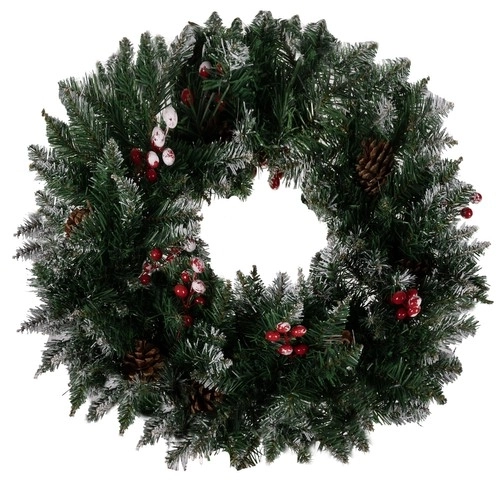 Weihnachtlicher Schneekranz Dekoration