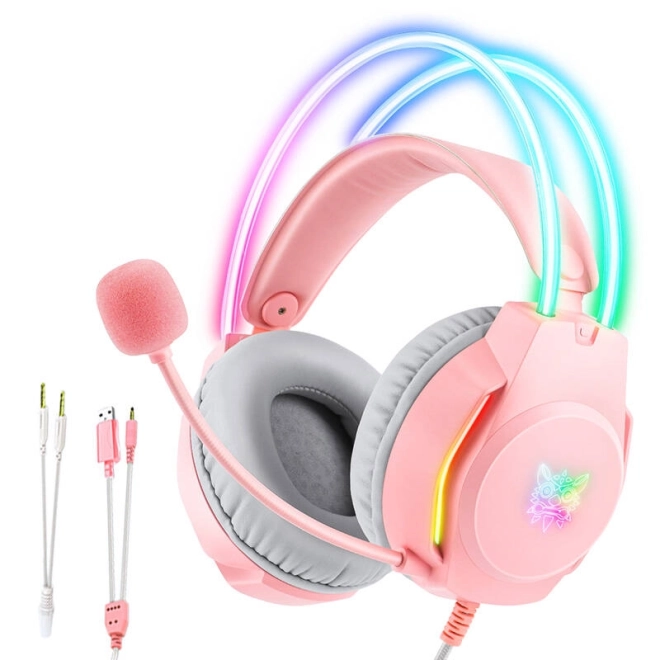Gaming koptelefoon ONIKUMA X26 Roze