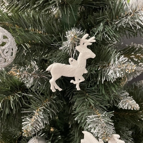 Festive Reindeer Bauble Set